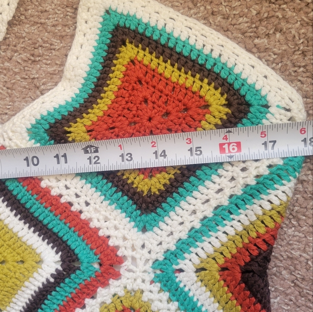 D'iyanu Handmade Crochet Diamond Pattern Dress In Multicolor — image 5 of 6